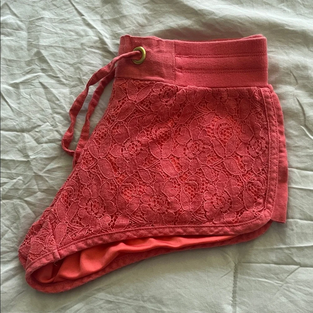 Rewash Coral Drawstring Shorts
